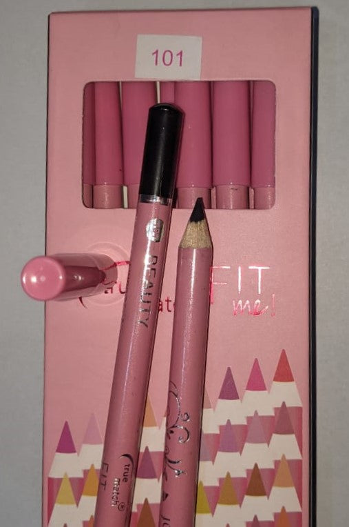 True Match Me Matte Waterproof Lip Pencil Set |True Match Me Matte Lip Liner Set - Zari Villas