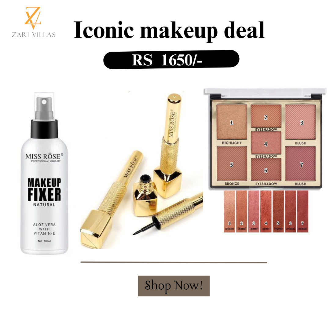 Miss Rose Iconic Makeup Deal - Zari Villas