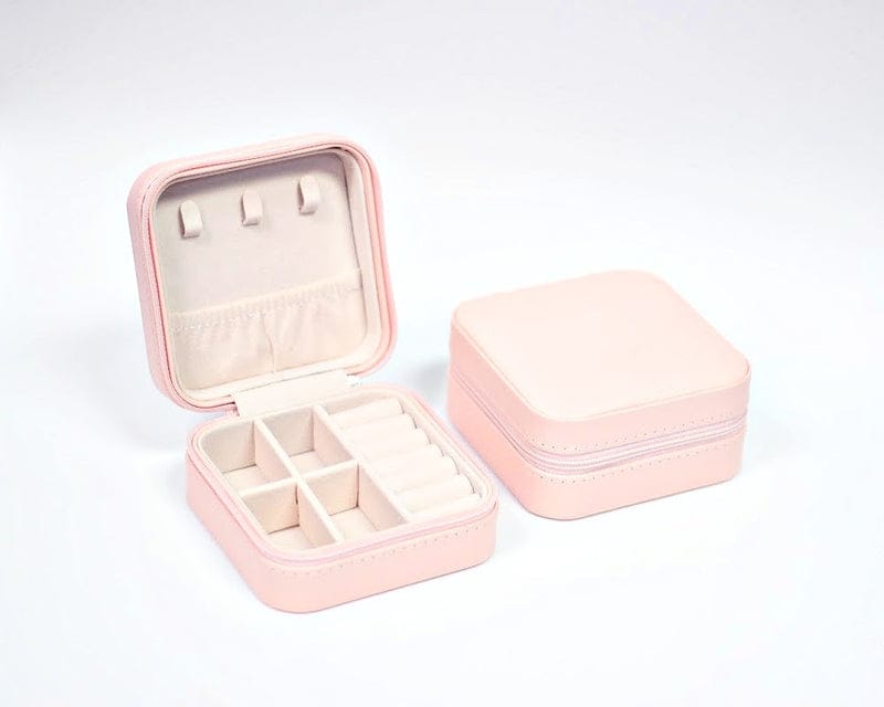 Portable Travel Mini Jewelry Box | Leather Jewellery Organizer - Zari Villas