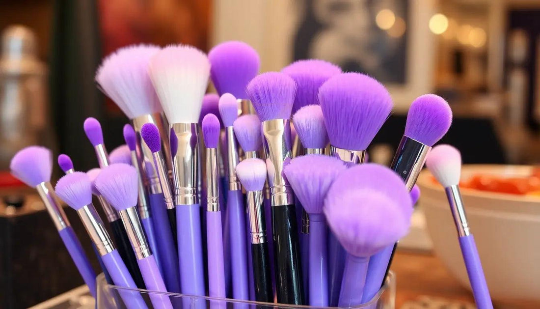 Glam Up Your Look with a Lavender Makeup Brush Set - Zari Villas