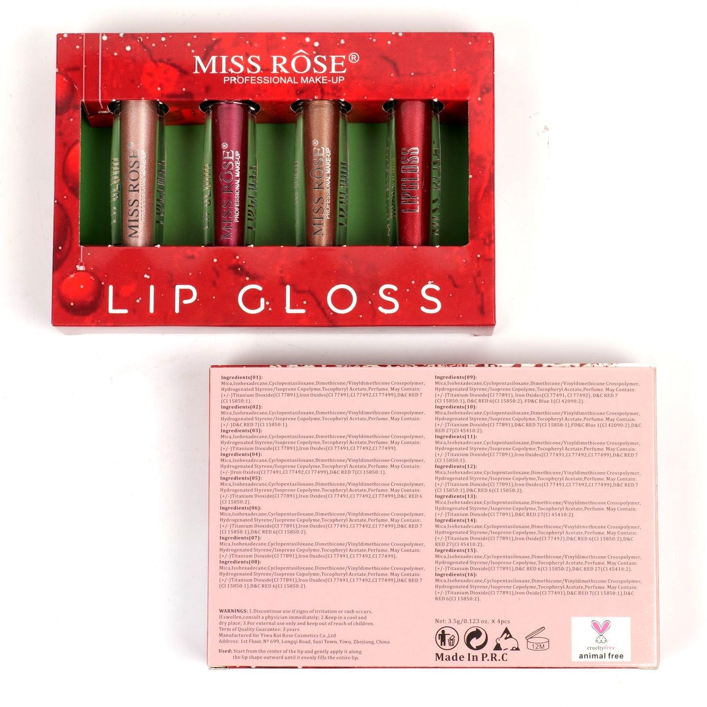 Miss Rose Shine & matte Lipgloss - Zari Villas