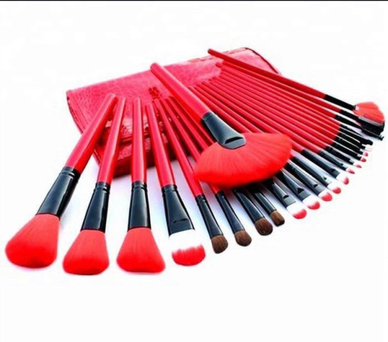 24 Piece Premium Makeup Brush Set - Vegan & Cruelty-Free Brushes for Face, Eyes & Lips - Zari Villas