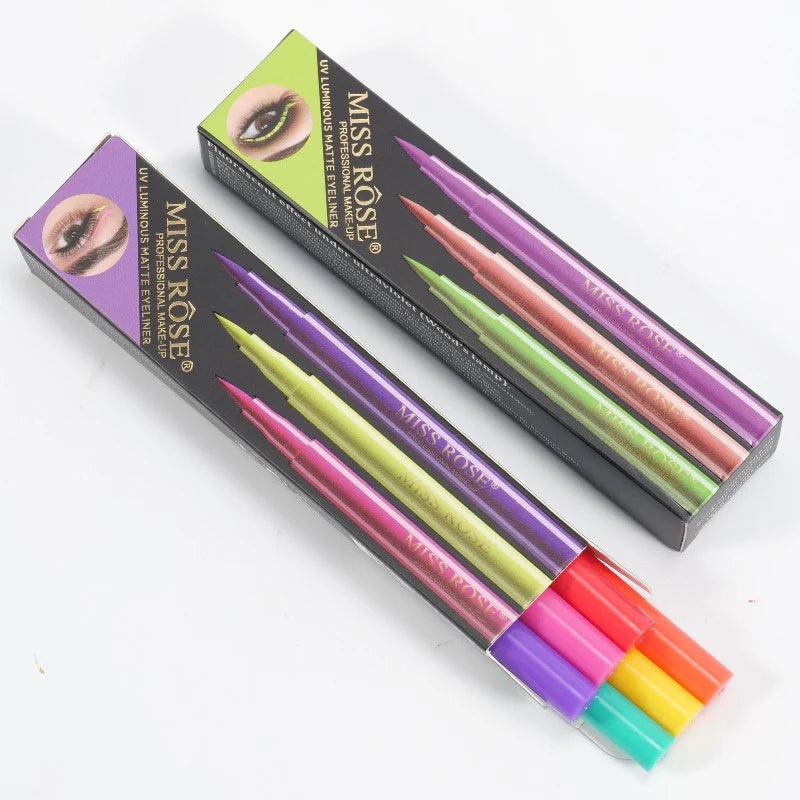 Missrose UV Luminous Matte Eyeliner | Miss Rose 6-Color Long-Lasting Waterline Eyeliner Set - Zari Villas