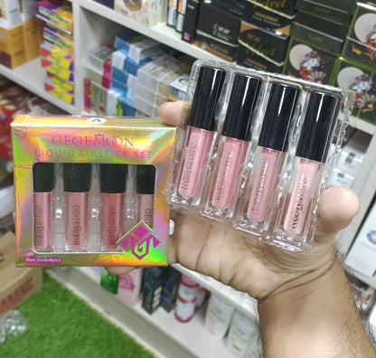 GEGEMOON 4in1 Liquid Lipstick Set