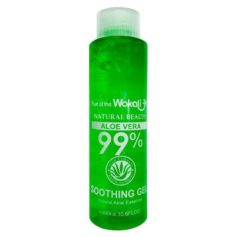 Wokali 99% Natural Aloe Vera Soothing Gel - 300ml | Aloe Vera Gel for Face and Body Hydration - Zari Villas