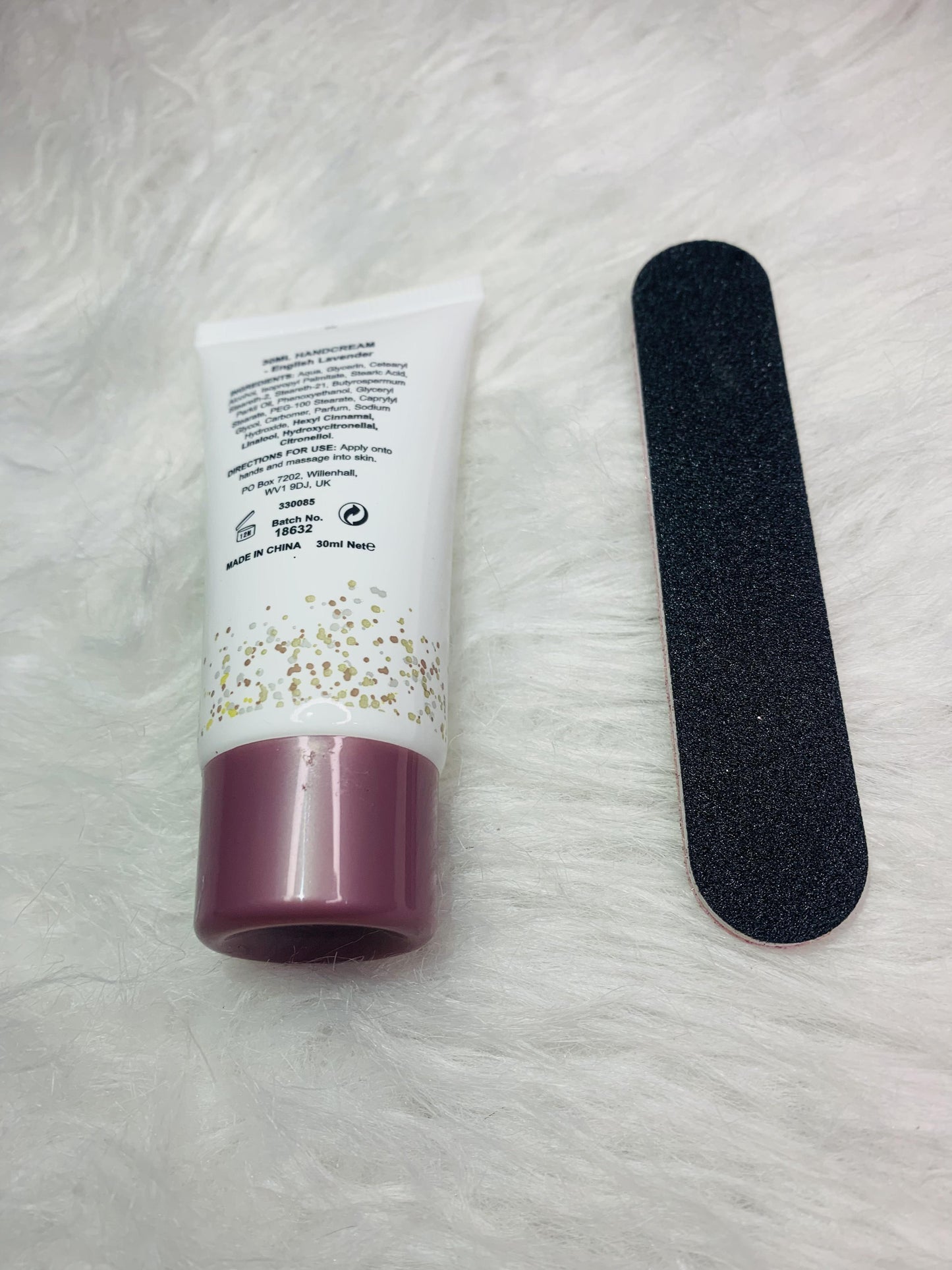 Sparkle Hand Cream & Nail File Set - Infused with Lavender & Shea Butter - Nourishing Hand Cream & Glass Nail File - Zari Villas