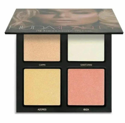 Huda Beauty 3D Highlighter Palette Zari Villas 