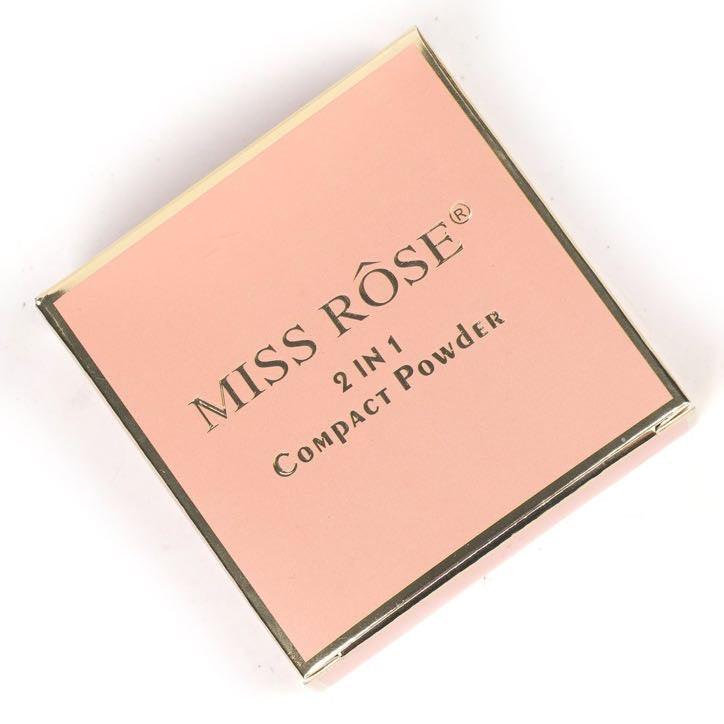 Miss Rose 2-in-1 Compact Powder - Lightweight Matte Finish - Zari Villas