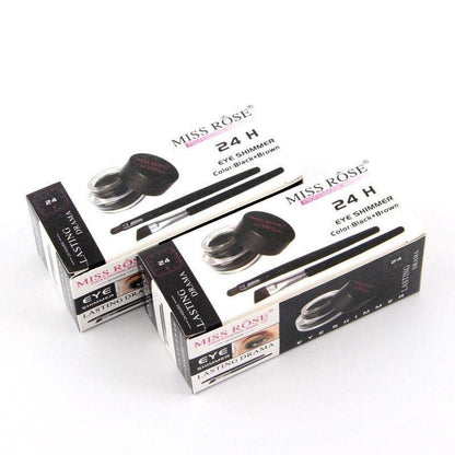 Miss Rose 2-in-1 Gel Eyeliner | MISS ROSE Gel Eyeliner - 2 color set Black and Brown | Gel Kajal 24 Hours Stay Eye Liner Soft and Smooth - Zari Villas