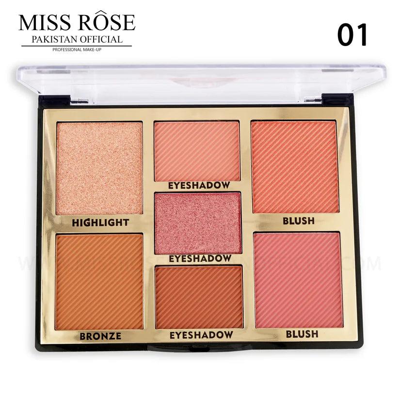 Miss Rose 7-Color Face Palette - Zari Villas