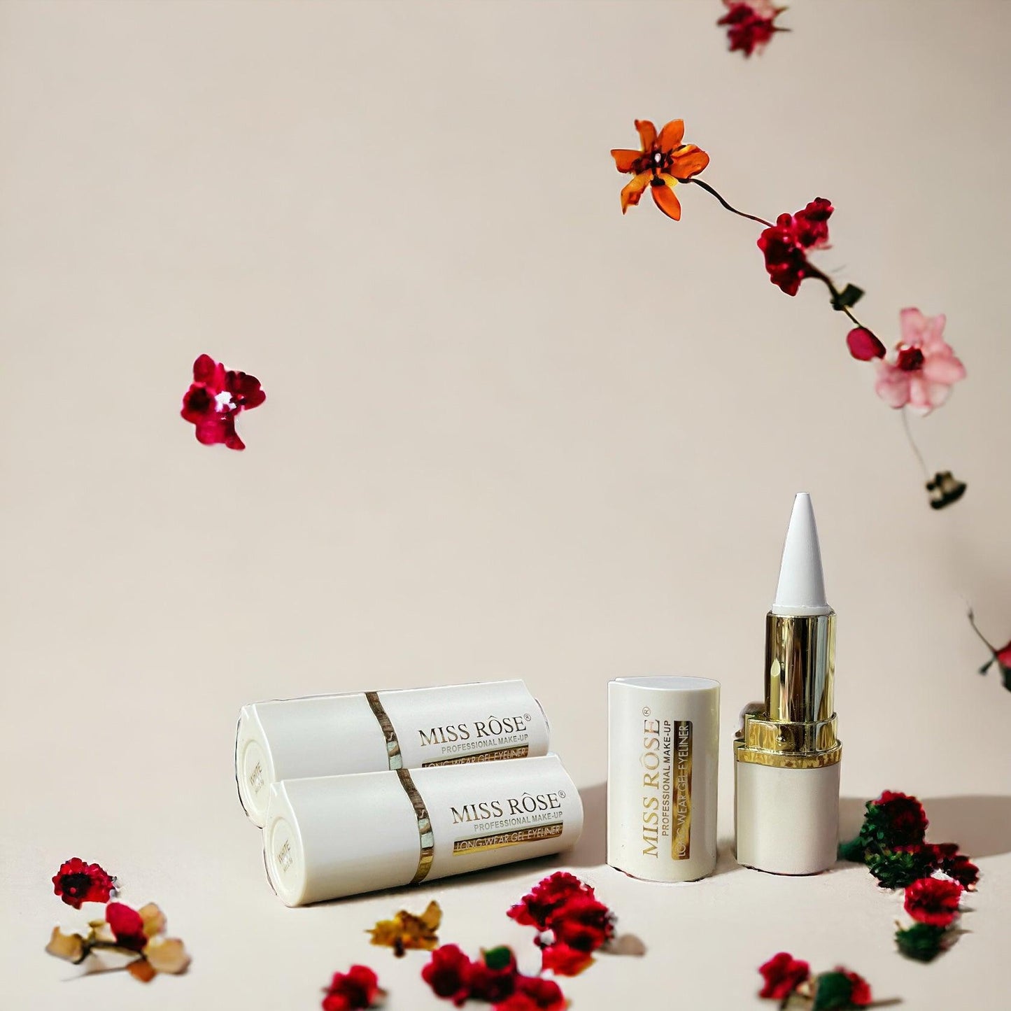 Miss Rose White Kajal | Miss Rose Gel Eyeliner Kajal Stick - Zari Villas