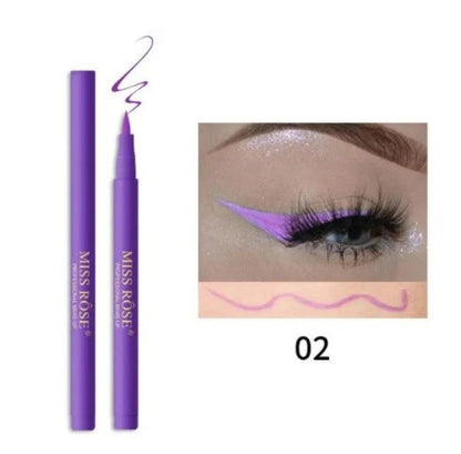 Missrose UV Luminous Matte Eyeliner | Miss Rose 6-Color Long-Lasting Waterline Eyeliner Set - Zari Villas