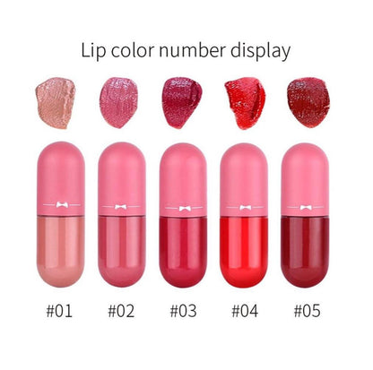 Pack of 5 Matte Lip Gloss Kit | 5 Capsule Matte Lipstick Set| Pack of 5 Lip Gloss set - Zari Villas