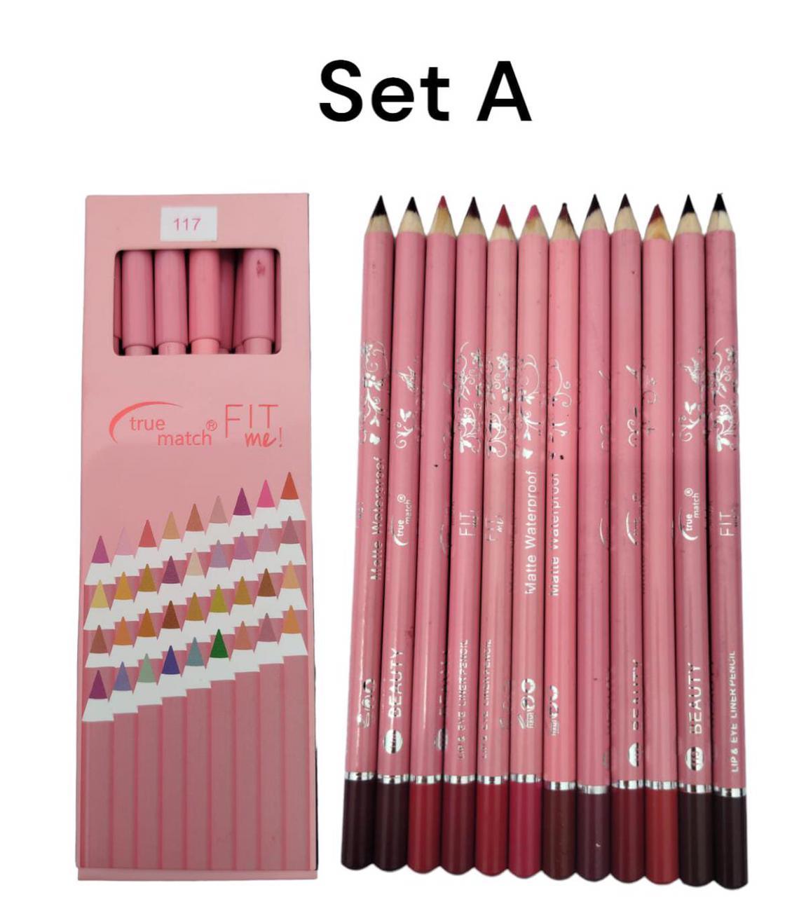 True Match Me Matte Waterproof Lip Pencil Set |True Match Me Matte Lip Liner Set - Zari Villas