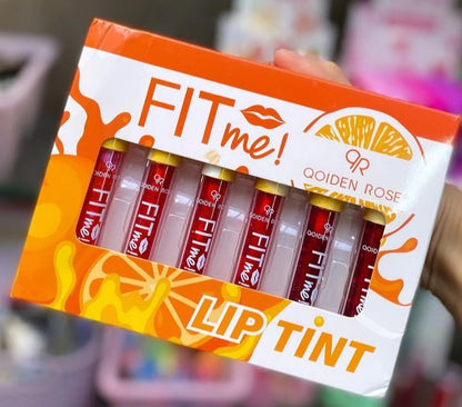 Qoiden Rose Fit Me! Lip Tint pack of 6 | Korean lip tint | Hydrating Lip Color